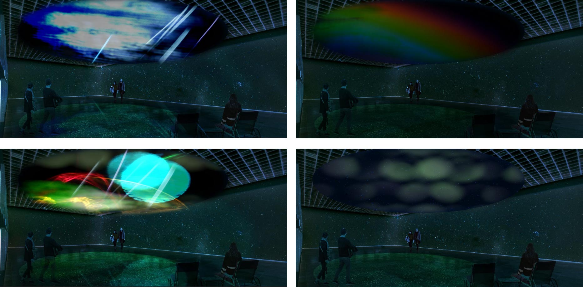 Screenshots of the final experience.