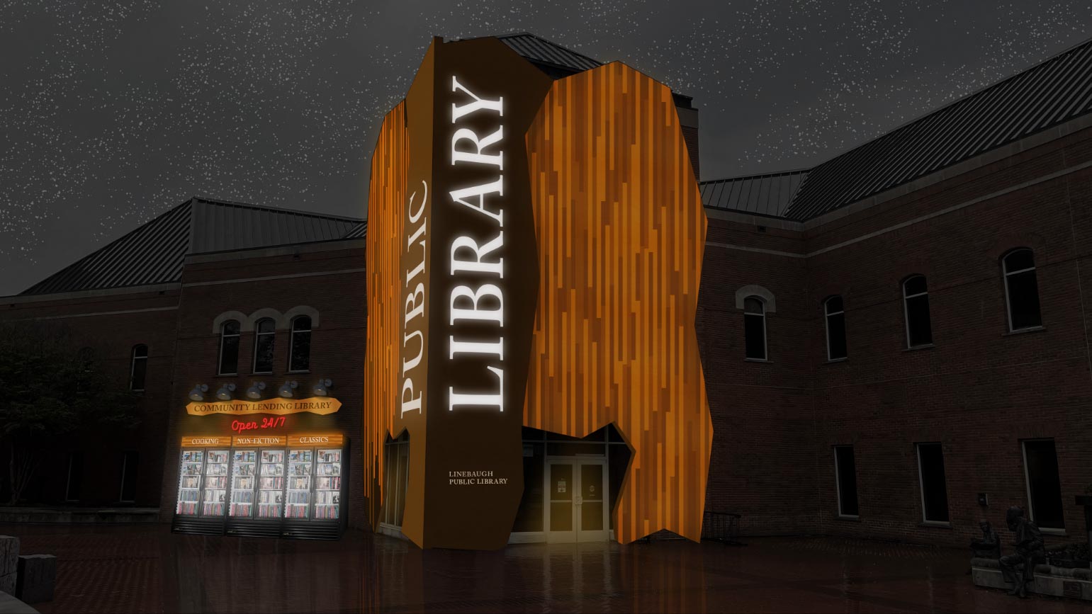 Library entry experience