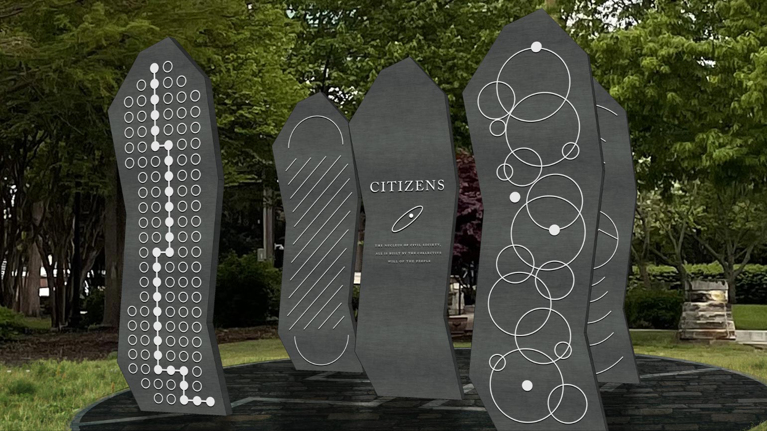 Civic Plaza public art installation