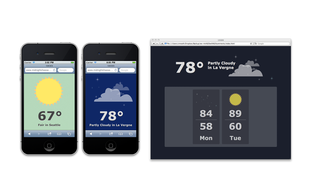 Weather app for 10K challenge