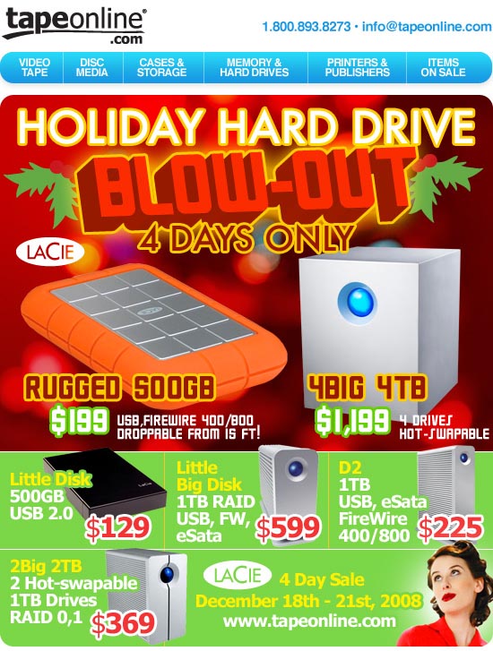 Holiday themed email