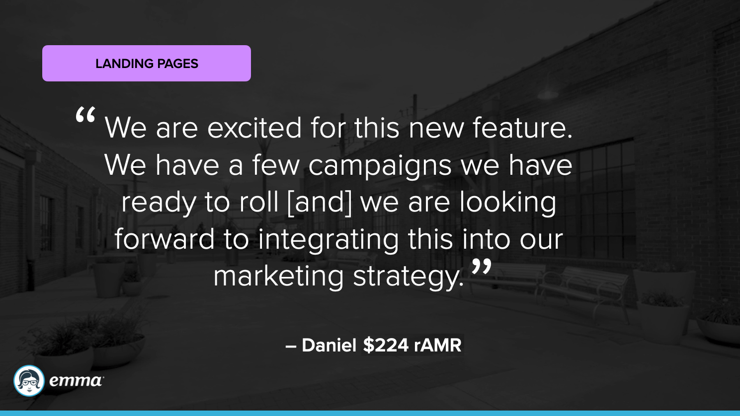 Positive feedback around landing pages